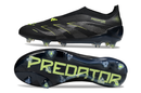 Chuteira Campo Adidas 25 Predator Elite FG- Sem Cadarço Preto/Verde