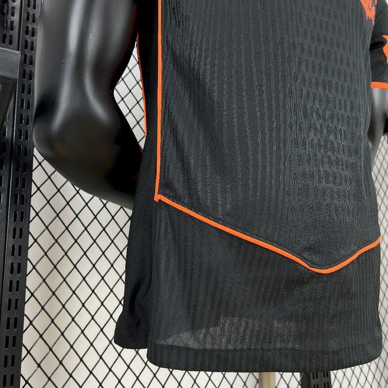 Camisa Corinthians Black Laranja 90 III 25/26  - Versão Jogador