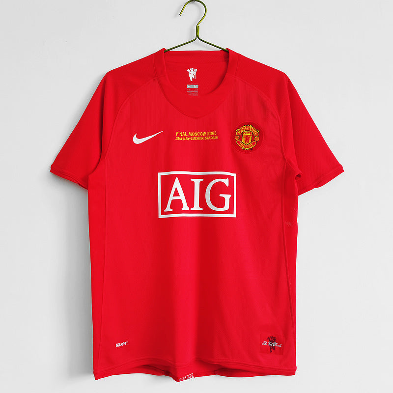 Camisa Manchester United 2007/2008 Retrô  - Nike Vermelha