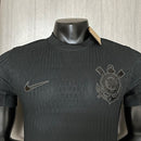 Camisa Corinthians All Black  24/25  - Nike Versão Jogador Preta