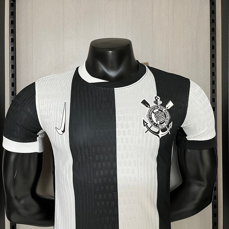 Camisa Corinthians III 24/25  - Versão Jogador Preto e branco