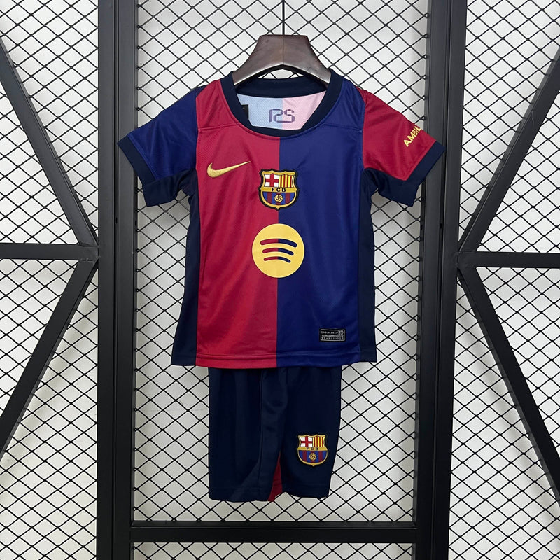 Kit Infantil Barcelona 24/25 –  Azul/Vermelho