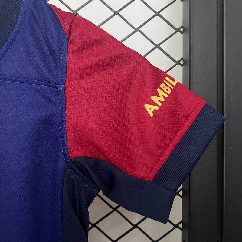 Kit Infantil Barcelona 24/25 –  Azul/Vermelho
