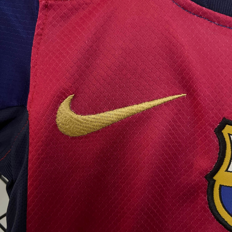 Kit Infantil Barcelona 24/25 –  Azul/Vermelho