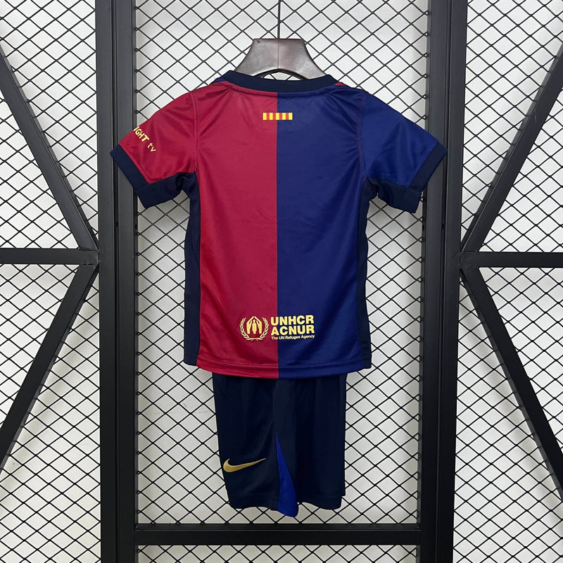 Kit Infantil Barcelona 24/25 –  Azul/Vermelho