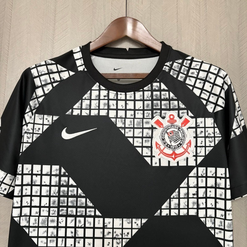 Camisa Nike Corinthians II Pro 25/26 Masculina - Preto+Branco