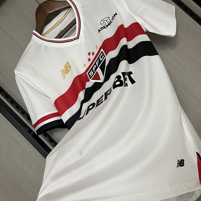Camisa São Paulo Casa 25/26 -Torcedor Masculina branco
