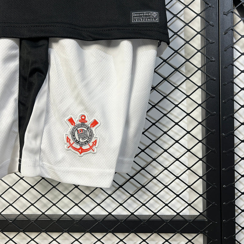 Kit Infantil Corinthians Casa 25/26 –  Preto