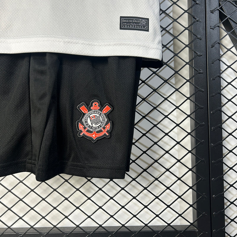 Kit Infantil Corinthians Casa 25/26 –  Branco