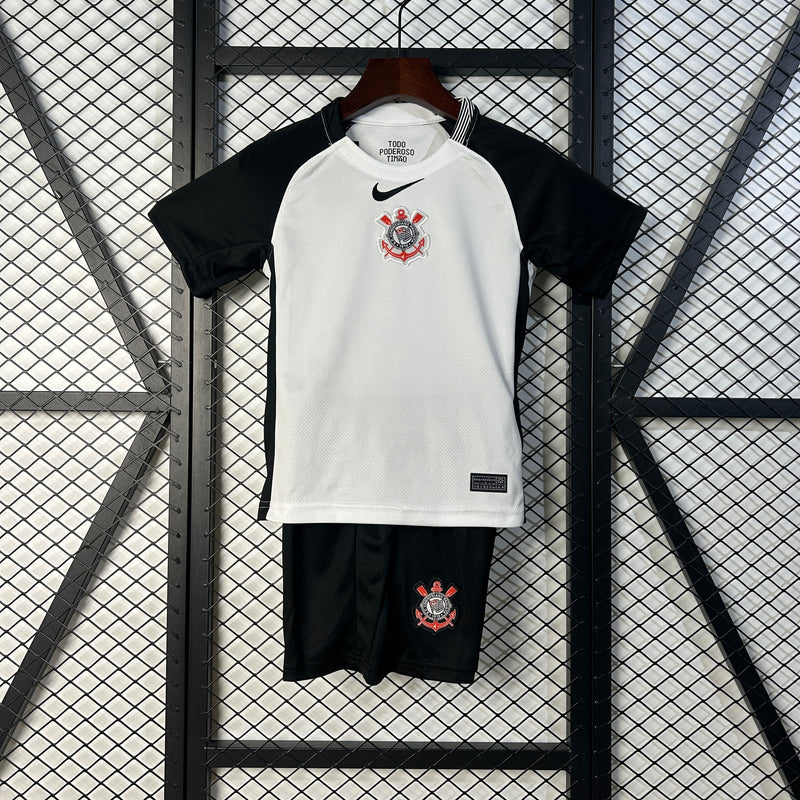 Kit Infantil Corinthians Casa 25/26 –  Branco