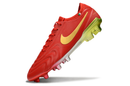 Chuteria Campo Nike Tiempo Legend 10  Elite LUXE Limitada FG- Vermelho/Amarelo
