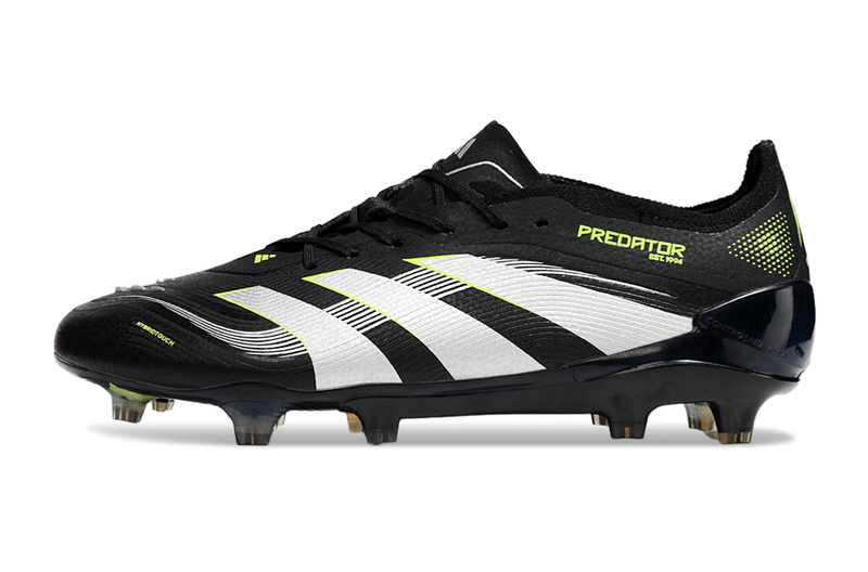 Chuteira Campo Adidas 25 Predator Elite FG- Preto/Verde