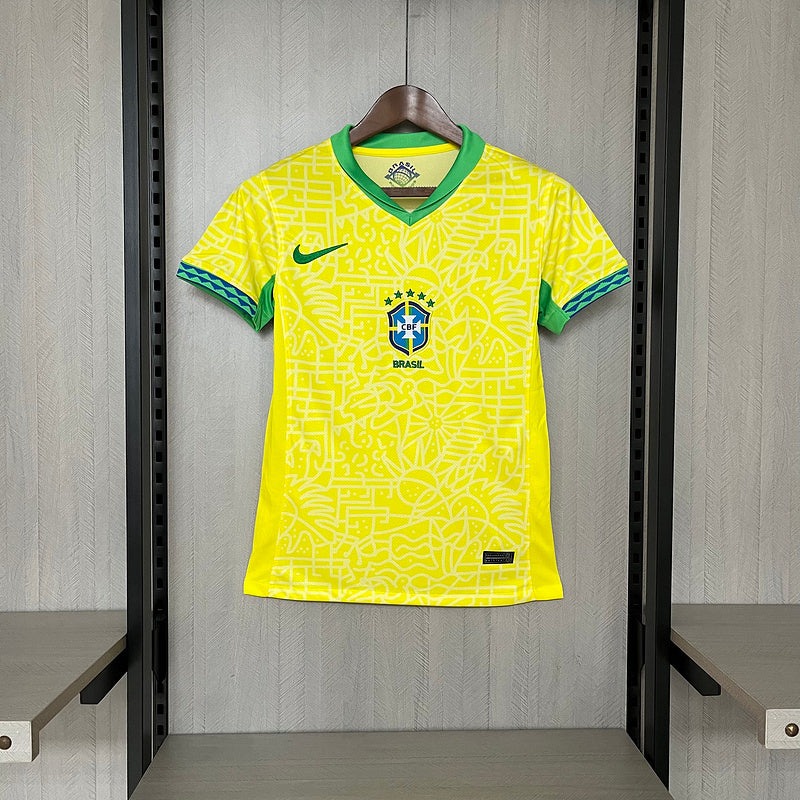 Camisa Seleção Brasil I 24/25 Nike - Amarela - (Feminina)