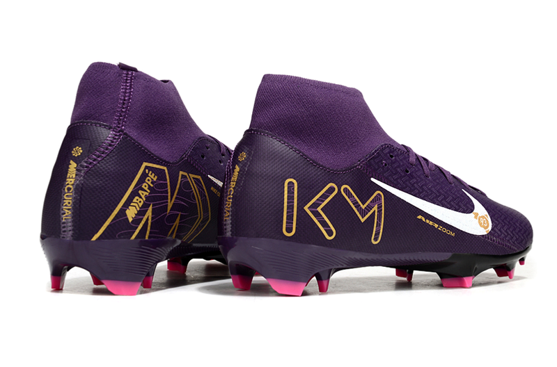 Chuteira Campo Nike Mercurial Superfly FG 10 Academy KM- Cano Alto Roxa
