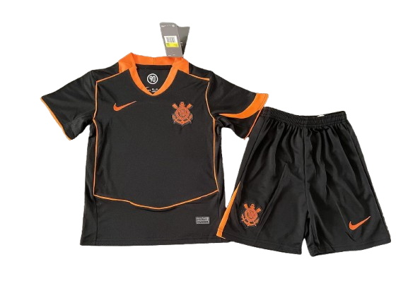 Kit Infantil Corinthians III 25/26  - Preto/Laranja