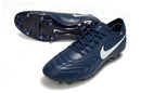 Chuteria Campo Nike Tiempo Legend 10  Elite LUXE Limitada FG- Azul Escuro