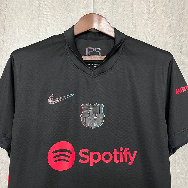 Camisa Barcelona 24/25 - Nike Preta Torcedor Masculina