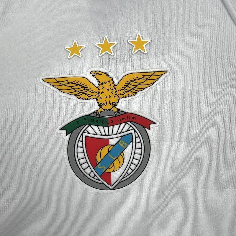 Camisa Benfica Jogo Fora 25/26 Masculina - Torcedor Adidas Branco