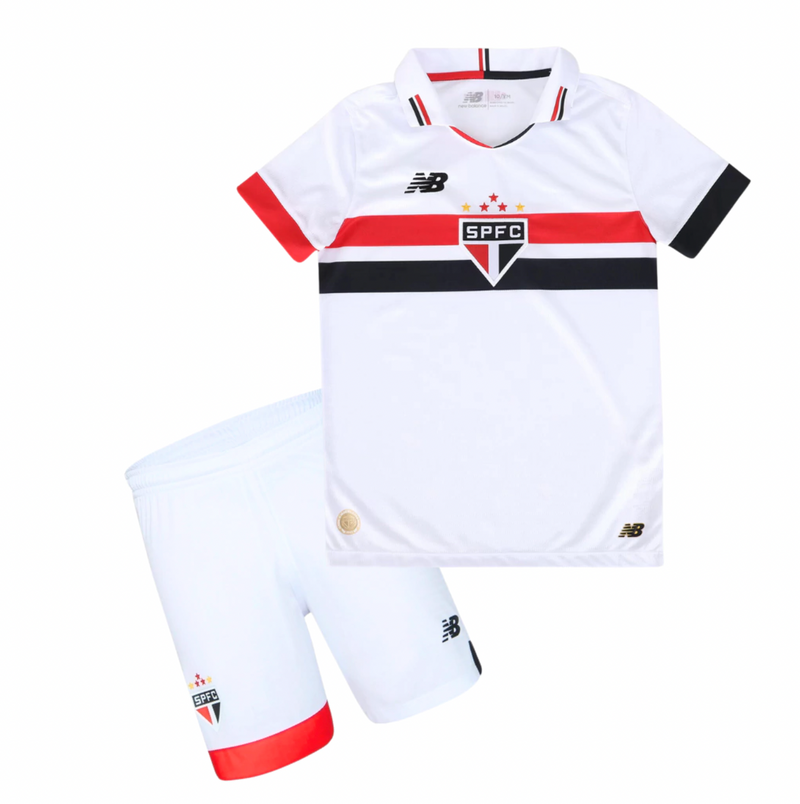 Kit Infantil São Paulo l 2024/25 Branco - Modelo Torcedor