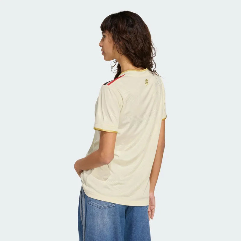 Camisa Flamengo III 25/26 Torcedor Adidas Feminina - Off White