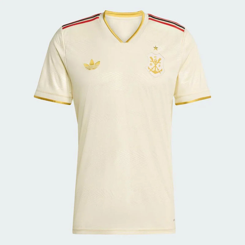 Camisa Flamengo III 25/26 Torcedor Adidas Masculina - Off White
