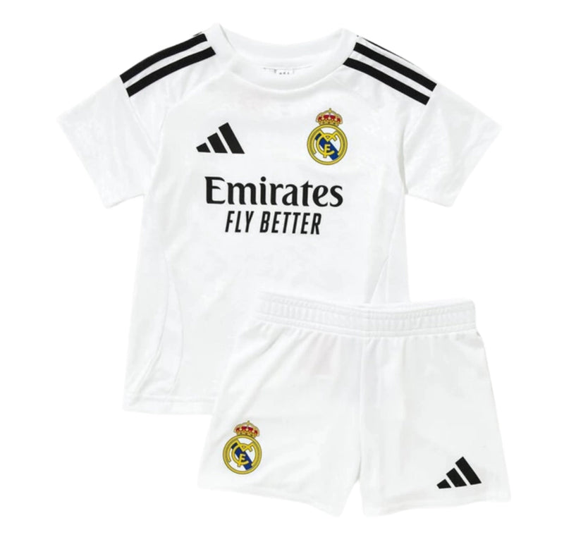 Kit Infantil Real Madrid l 2024/25 Branco - Modelo Torcedor