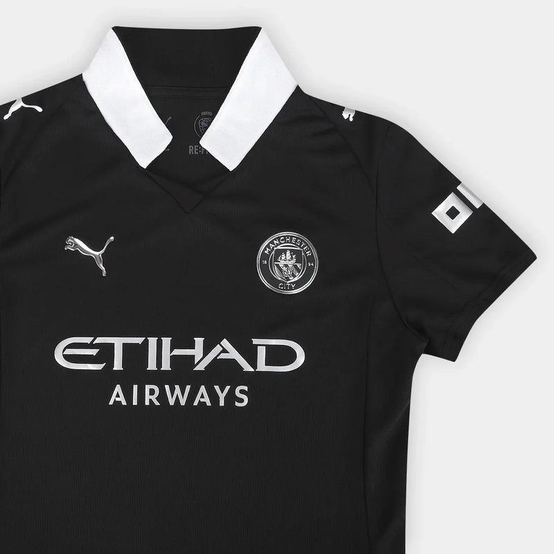 Camisa Manchester City Away 25/26 s/n Torcedor Puma Feminina - Preto