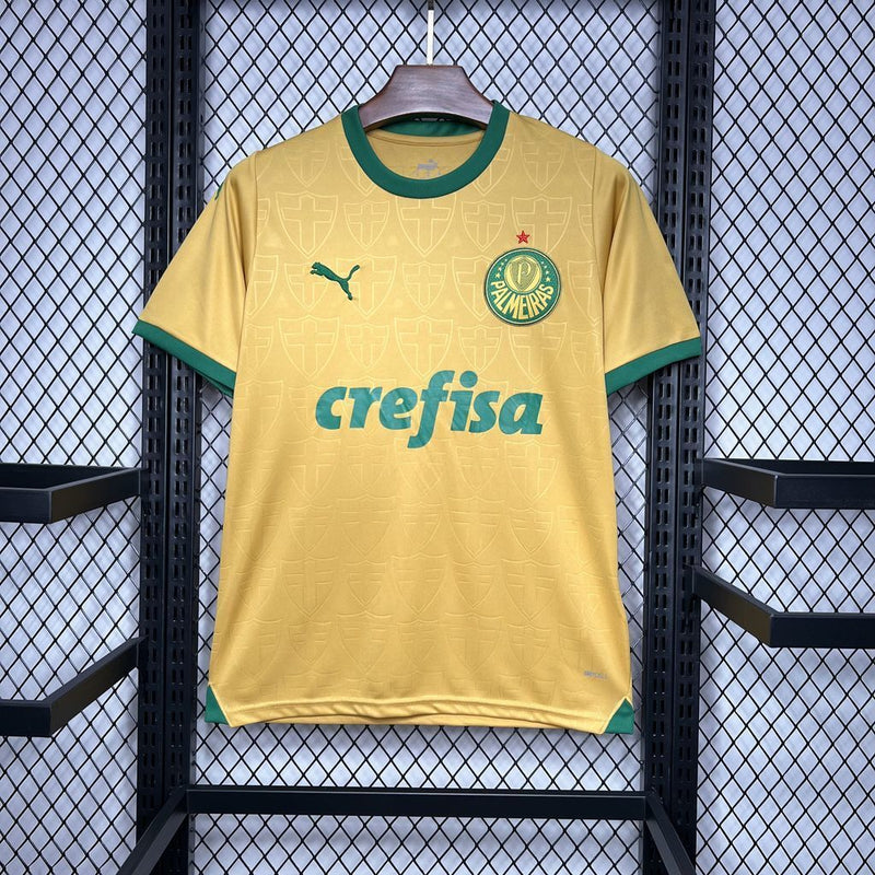 Camisa Palmeiras 24/25 Torcedor Puma Masculina - AMARELA