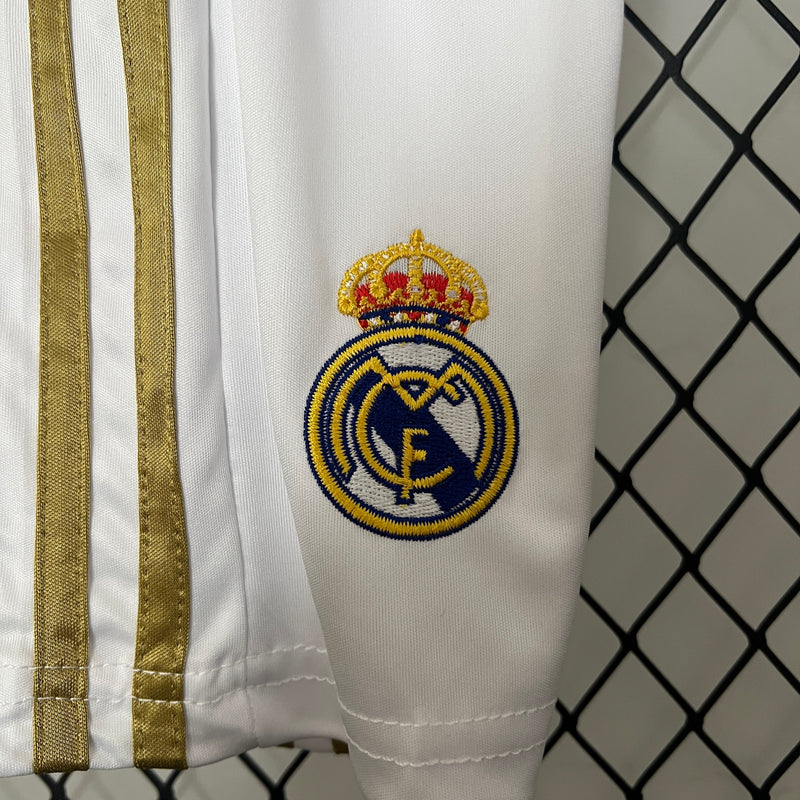 Kit Infantil Real Madrid Retrô 2011/2012– Branco