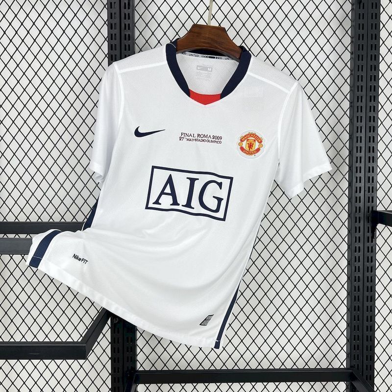 Camisa Manchester United Retrô 2008/09 - Branca Nike