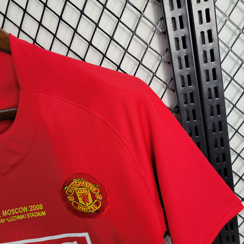 Camisa Manchester United 2007/2008 Retrô  - Nike Vermelha