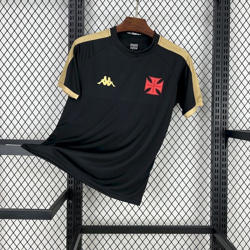 Camisa Treino Vasco 25/26  Kappa Masculina - Torcedor All Black