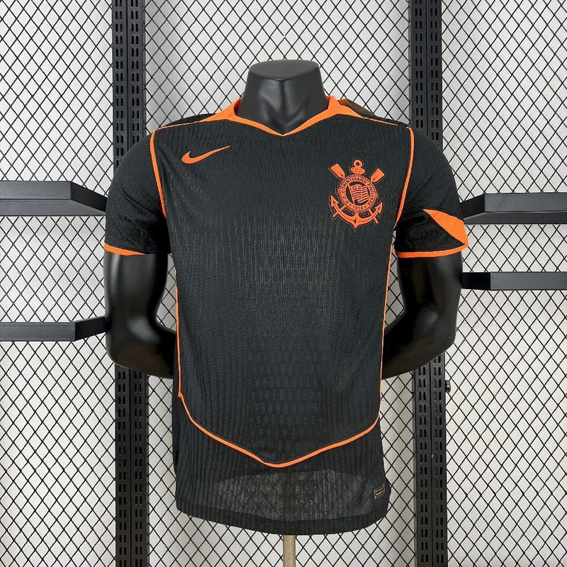 Camisa Corinthians Black Laranja 90 III 25/26  - Versão Jogador