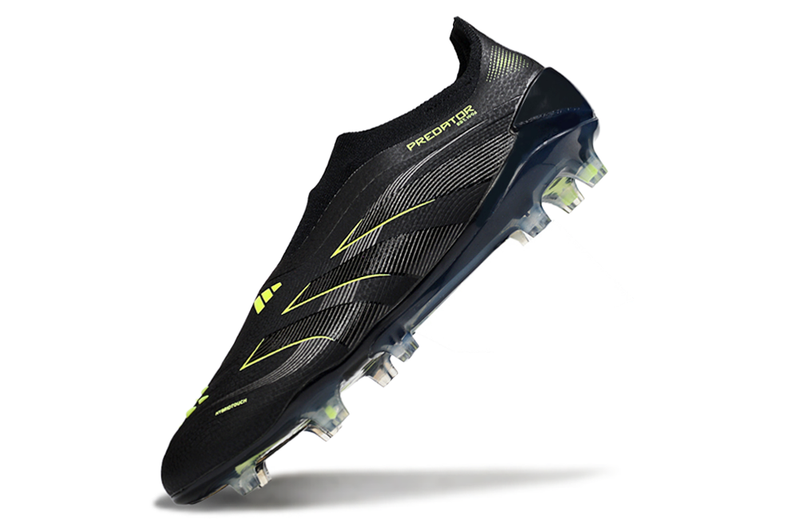 Chuteira Campo Adidas 25 Predator Elite FG- Sem Cadarço Preto/Verde