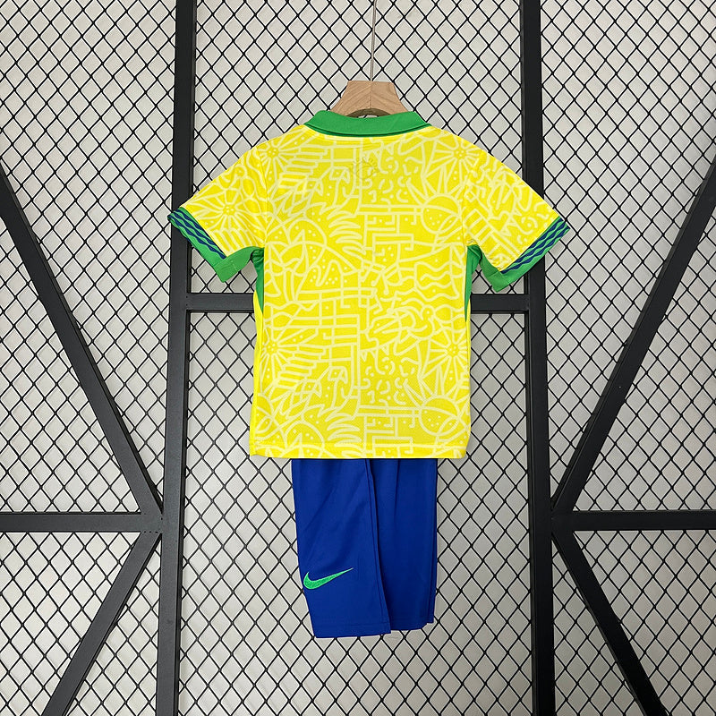 Kit Infantil Seleção Brasil l 2024 - Modelo Torcedor