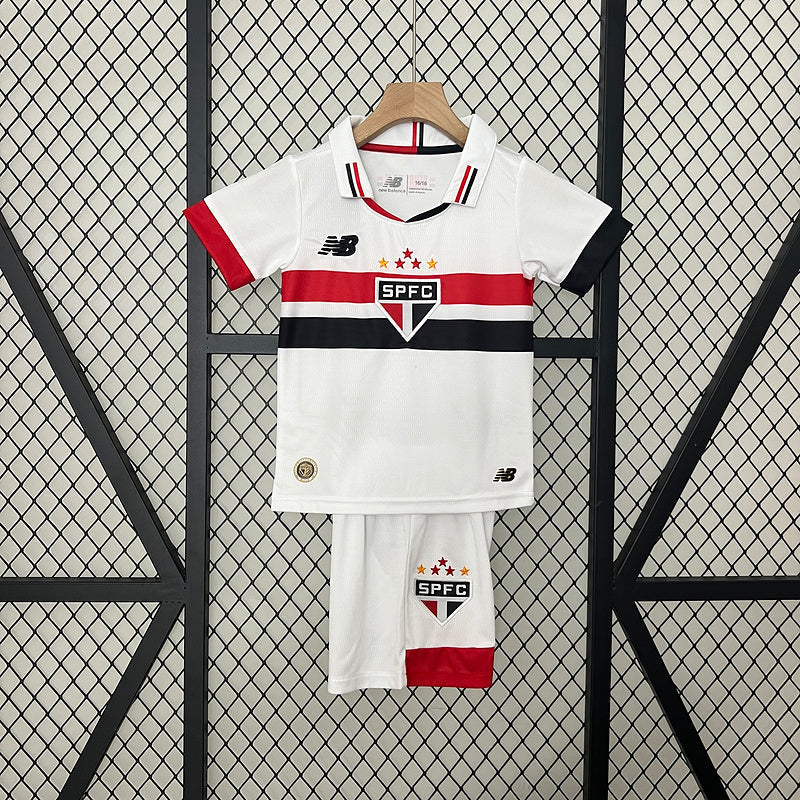 Kit Infantil São Paulo l 2024/25 Branco - Modelo Torcedor