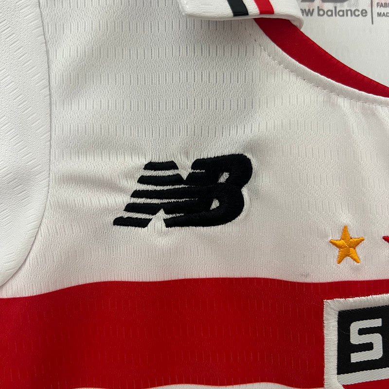 Kit Infantil São Paulo l 2024/25 Branco - Modelo Torcedor