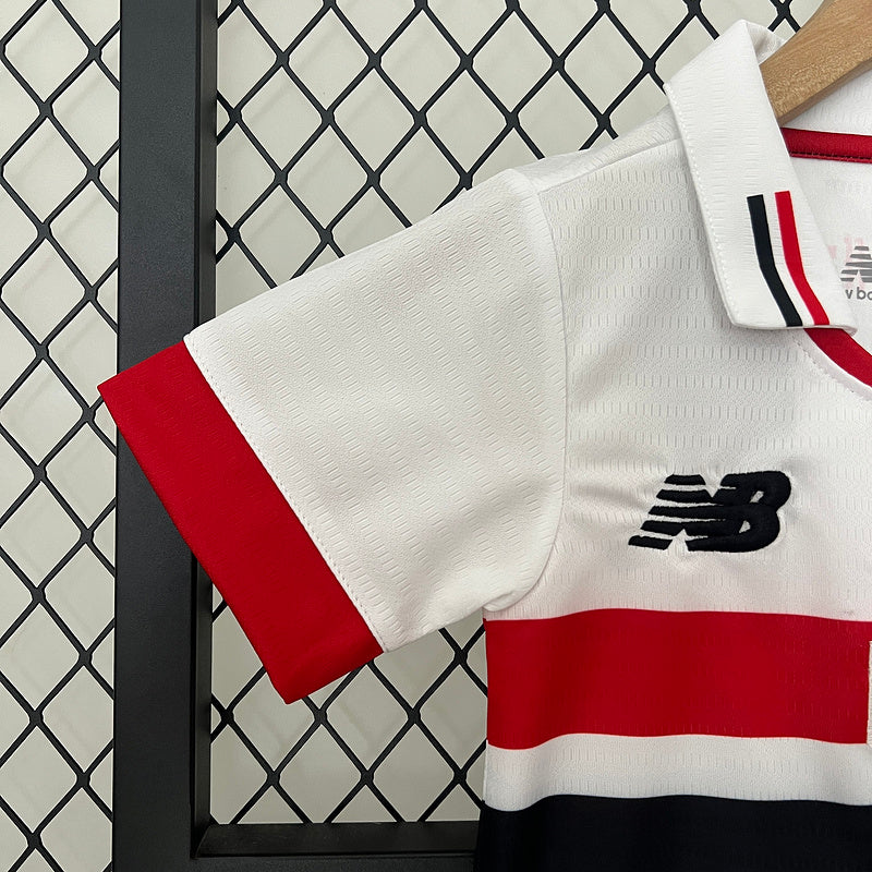 Kit Infantil São Paulo l 2024/25 Branco - Modelo Torcedor