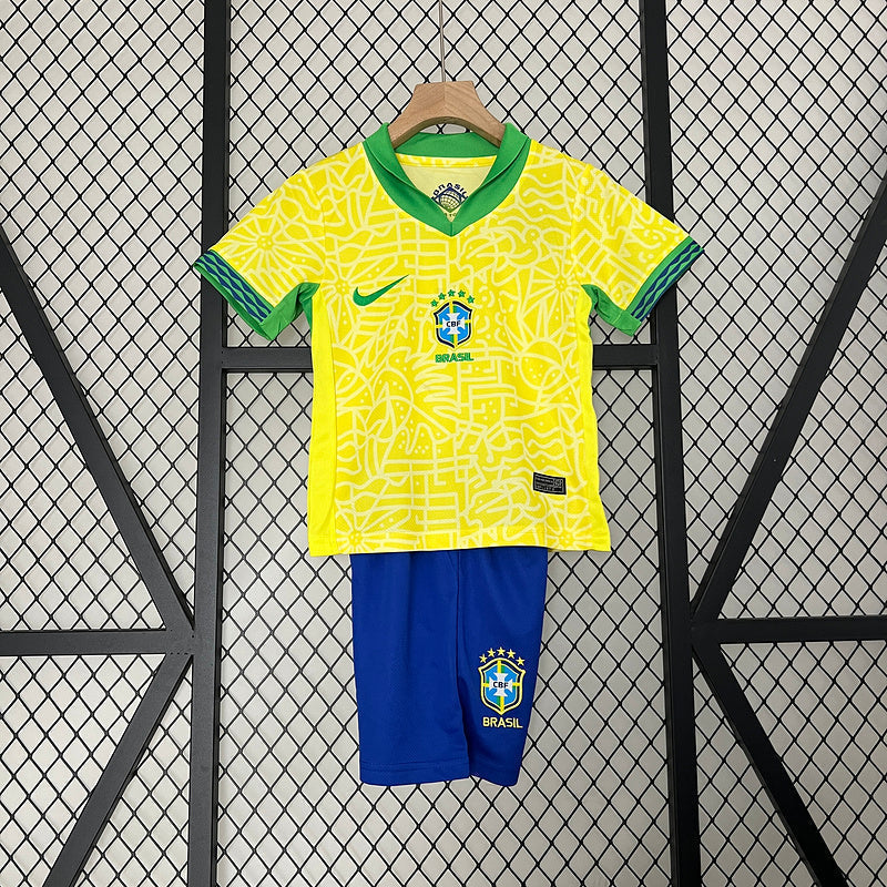 Kit Infantil Seleção Brasil l 2024 - Modelo Torcedor