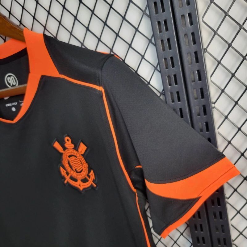 Camisa do Corinthians III 2025/26 Torcedor Nike Total 90 - Black/Laranja