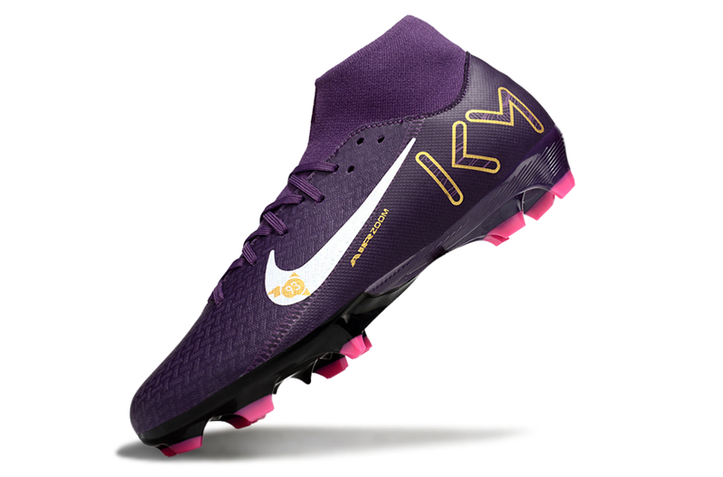 Chuteira Campo Nike Mercurial Superfly FG 10 Academy KM- Cano Alto Roxa