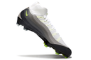 Chuteira Campo Nike Air Zoom Mercurial Superfly IIX Elite FG - Cano Alto Branco/Cinza