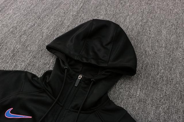 Conjunto Inverno Barcelona Preta Nike - Com Capuz