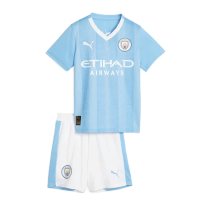 Kit Infantil Manchester City Home 23/24 - Azul