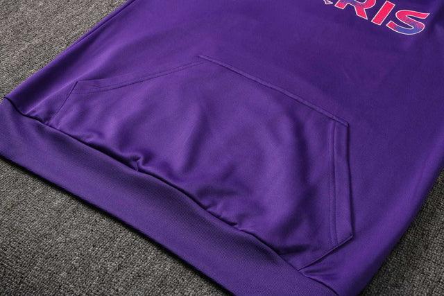 Conjunto Inverno PSG Roxo e Preto Jordan - Com Capuz