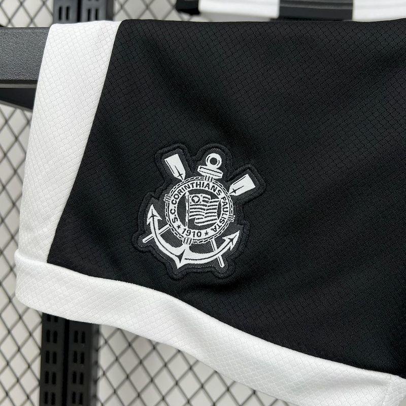 Kit Infantil Corinthians 24/25 –  Prreto/Branco