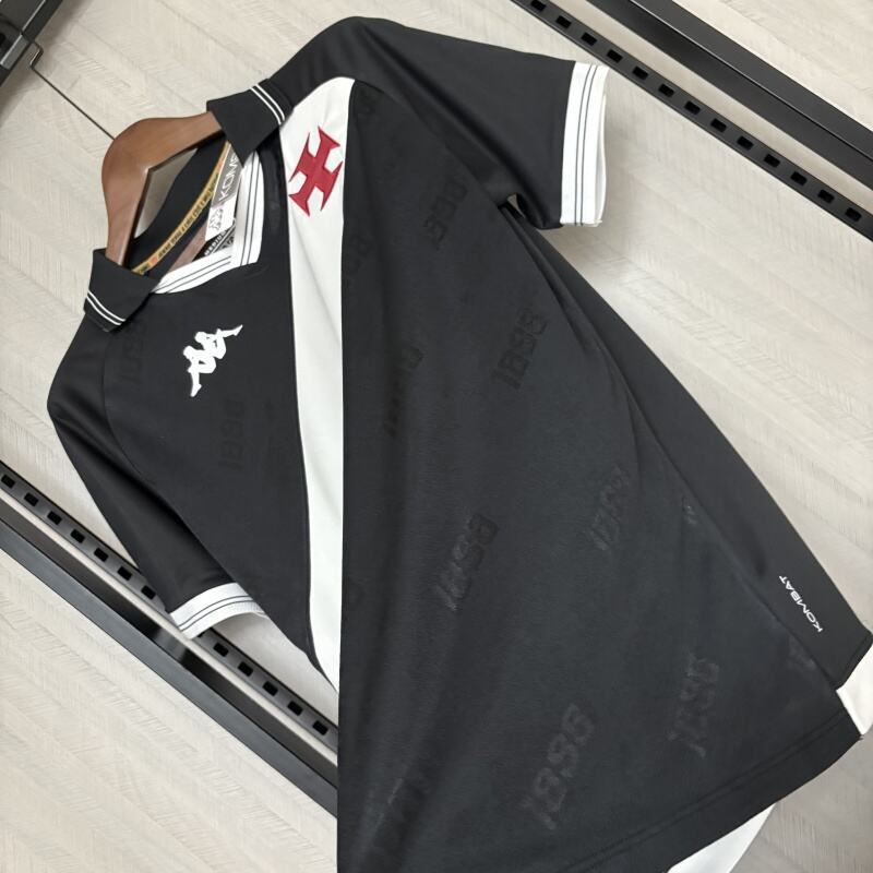 Camisa Vasco I 25/26  Kappa Masculina - Torcedor Preta