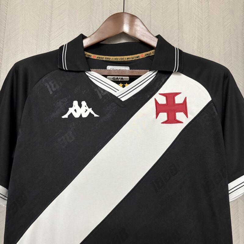 Camisa Vasco I 25/26  Kappa Masculina - Torcedor Preta