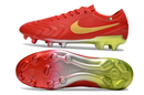 Chuteria Campo Nike Tiempo Legend 10  Elite LUXE Limitada FG- Vermelho/Amarelo