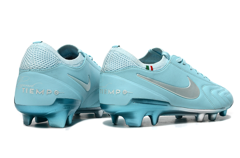 Chuteria Campo Nike Tiempo Legend 10  Elite LUXE Limitada FG- Azul/Prata